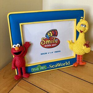 Sesame Street at Seaworld Resin Picture Frame 6x8 Photo Elmo & Big Bird 2011